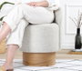 Atelier Del Sofa Barren Puf - Gris claro